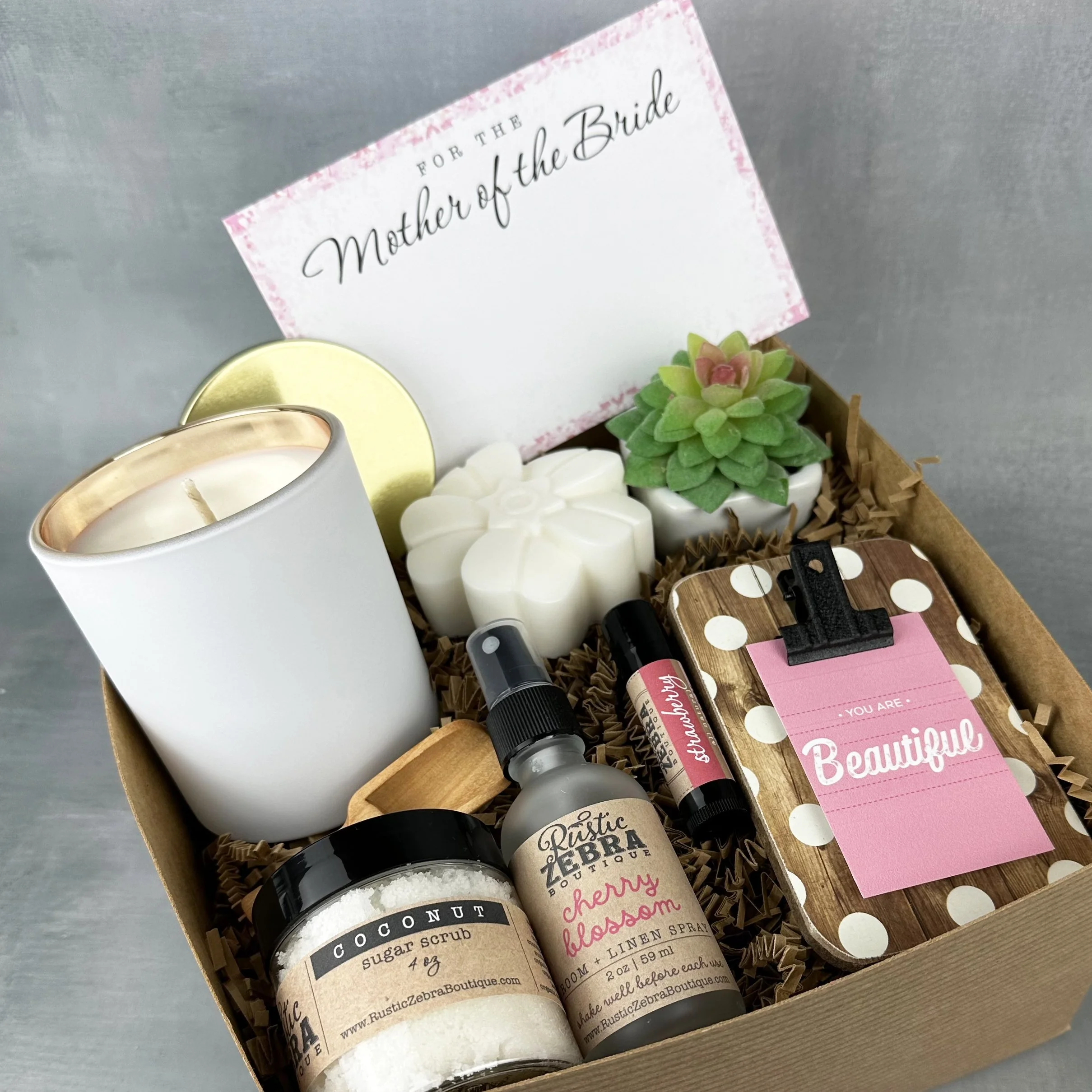 MOTHER OF THE BRIDE Medium Gift Box — Rustic Zebra Boutique